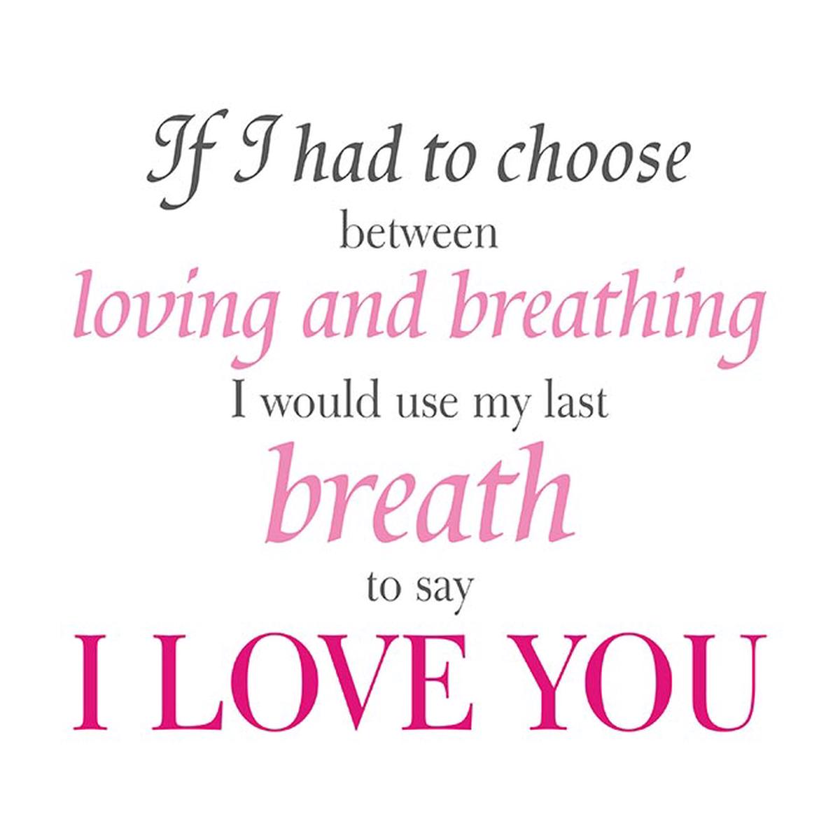 My last breath