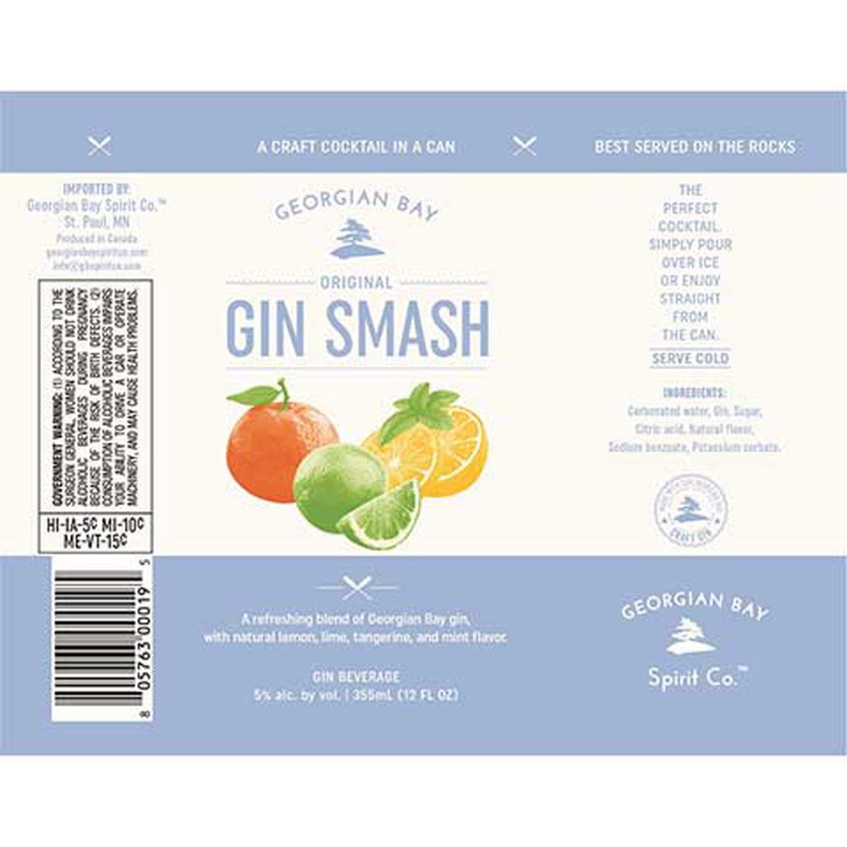 Georgian Bay Gin Smash - 12OZ SINGLE CAN