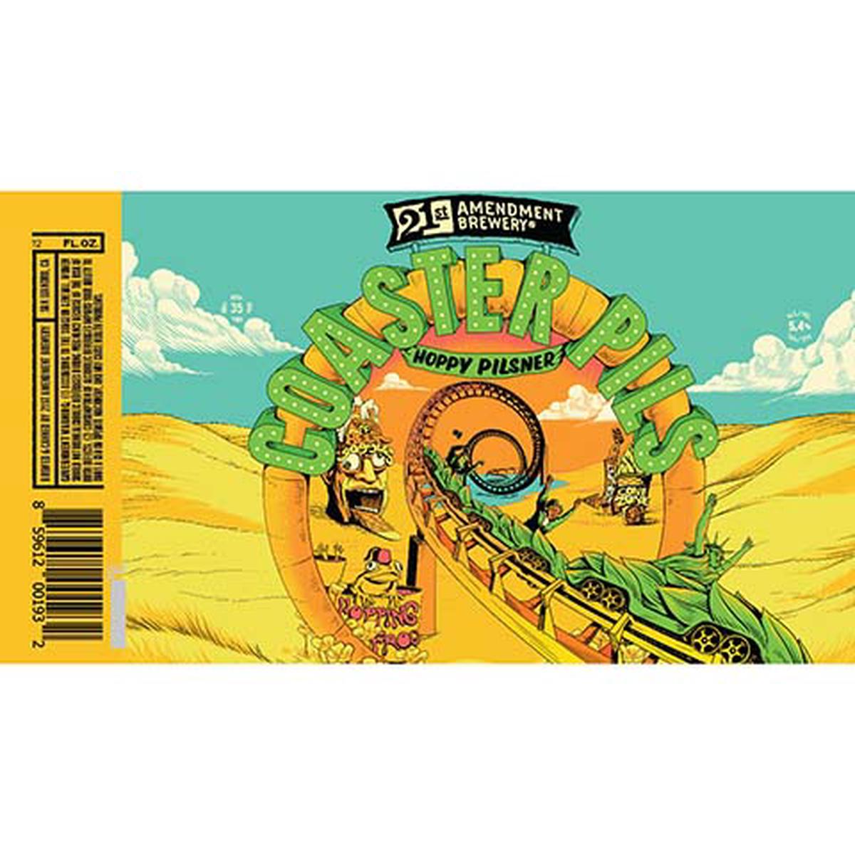 21st Amendment Coaster Pils Hoppy Pilsner - 12OZ SINGLE CAN