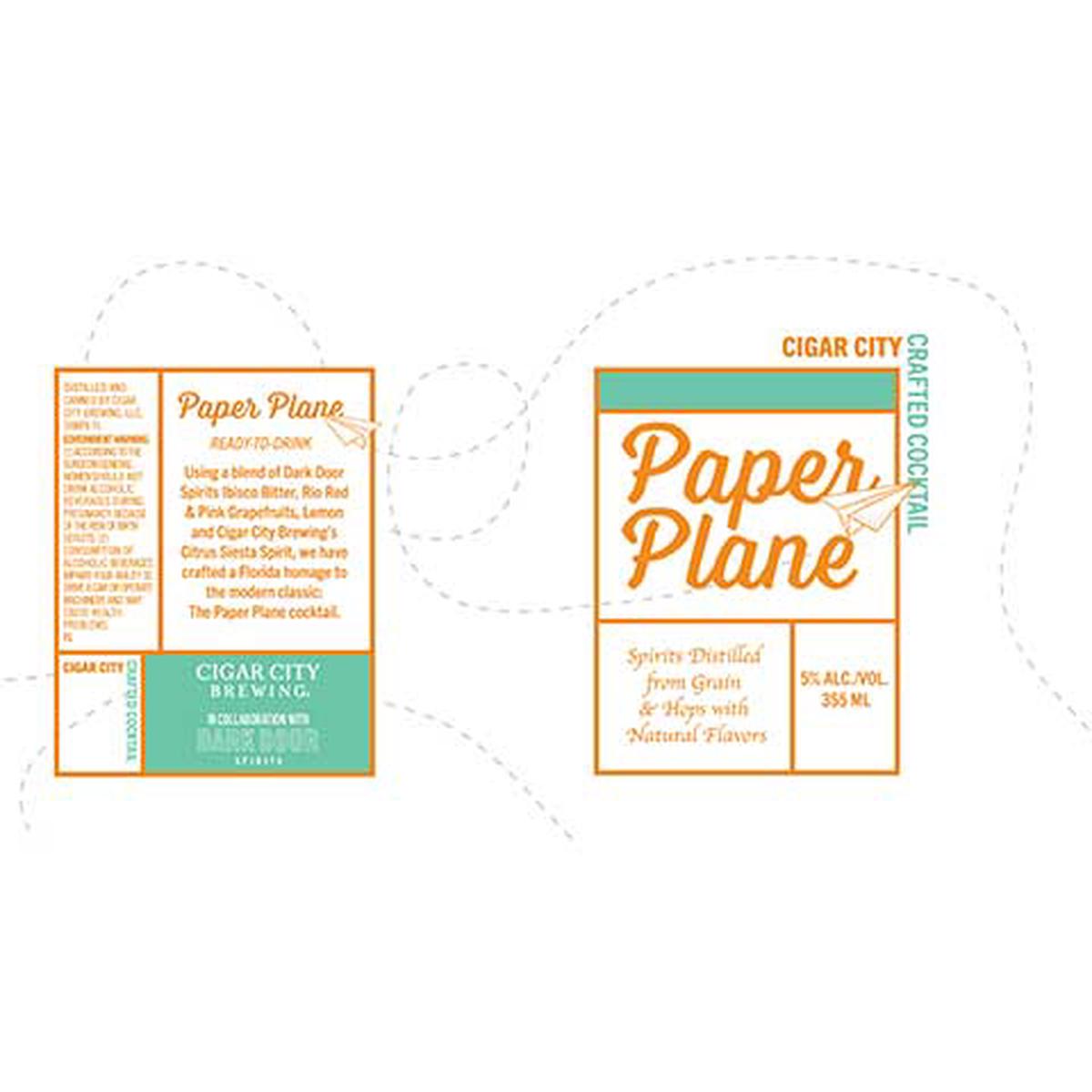 Cigar City Paper Plane Crafted Cocktail - 12OZ SINGLE CAN