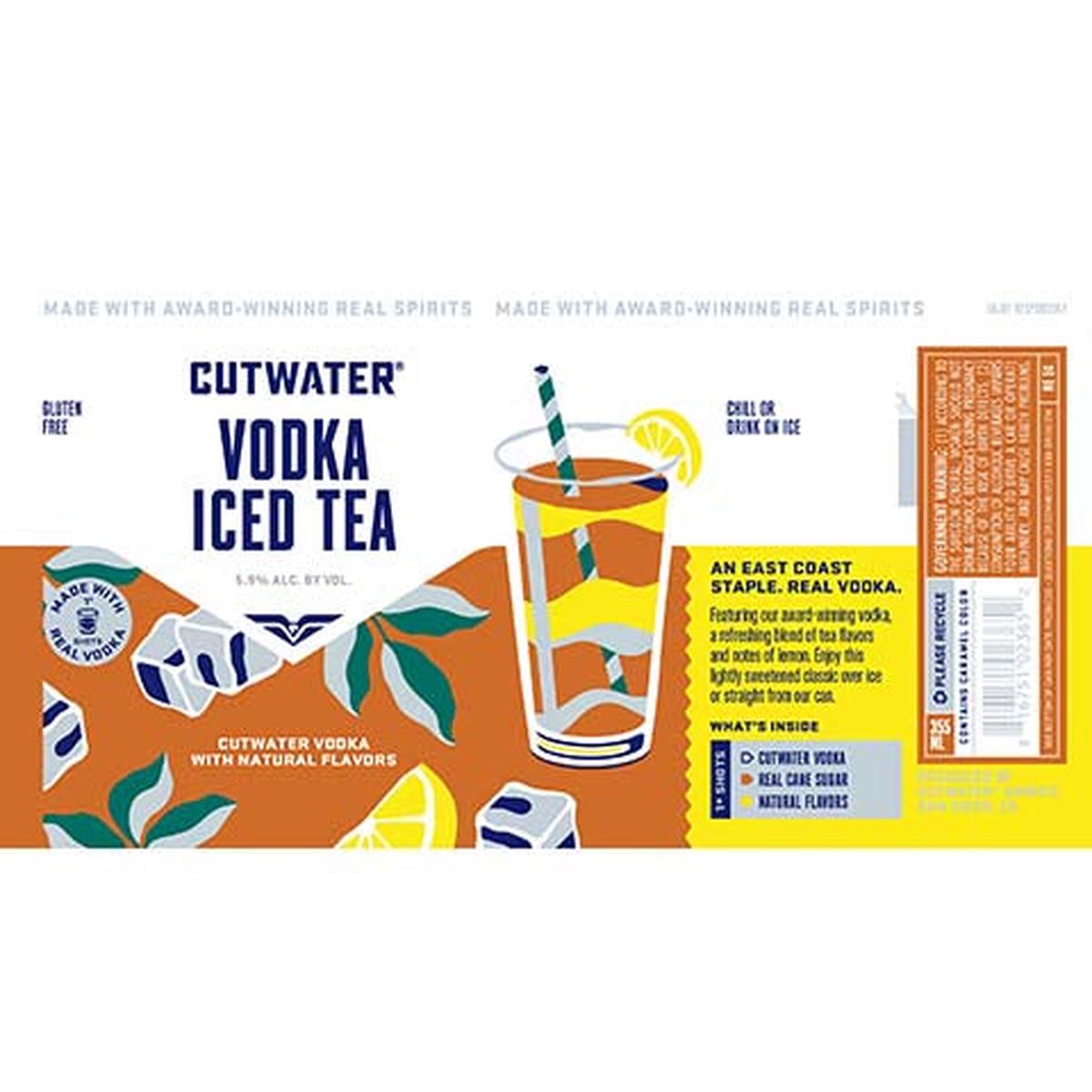 Cutwater Vodka Iced Tea - 12OZ SINGLE CAN