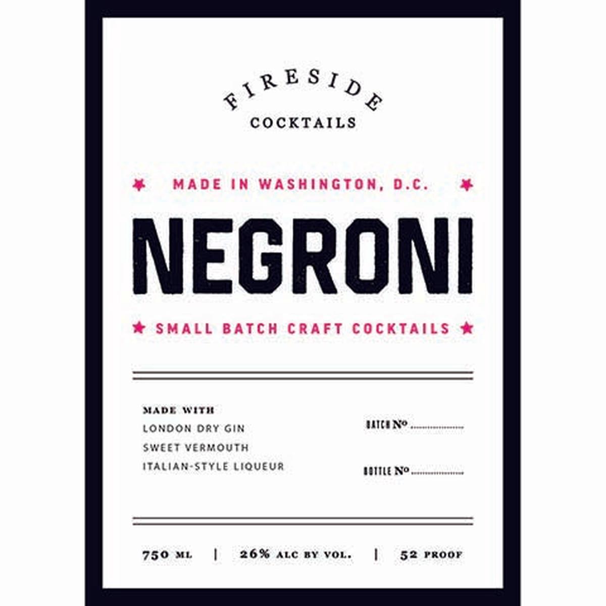 Fireside Negroni Cocktail - 750ML BTL