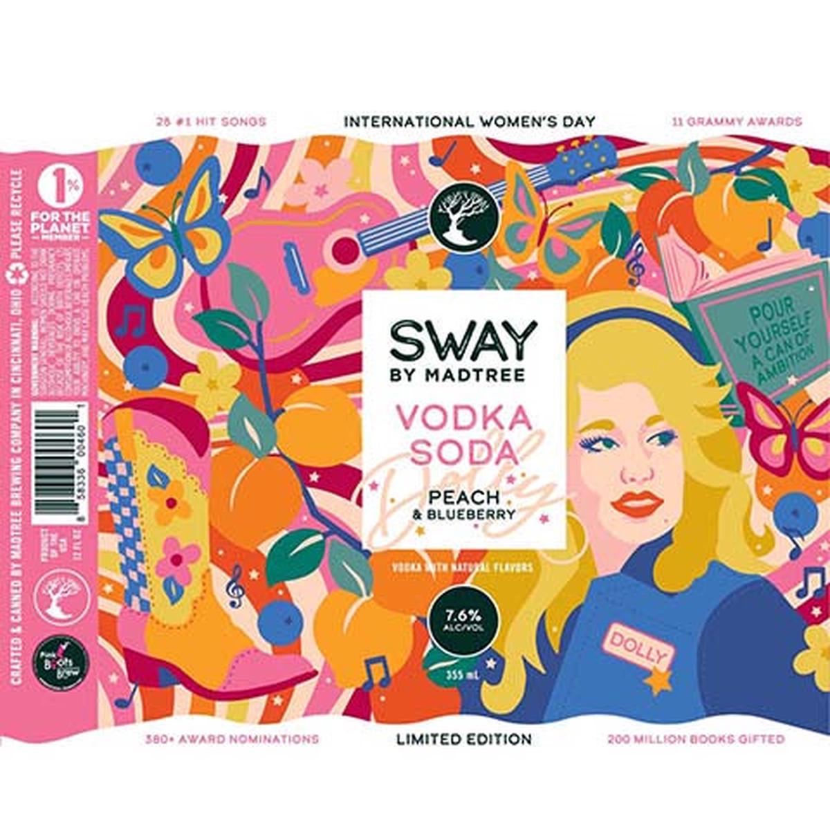 Madtree Sway Peach & Blueberry Vodka Soda - 12OZ SINGLE CAN