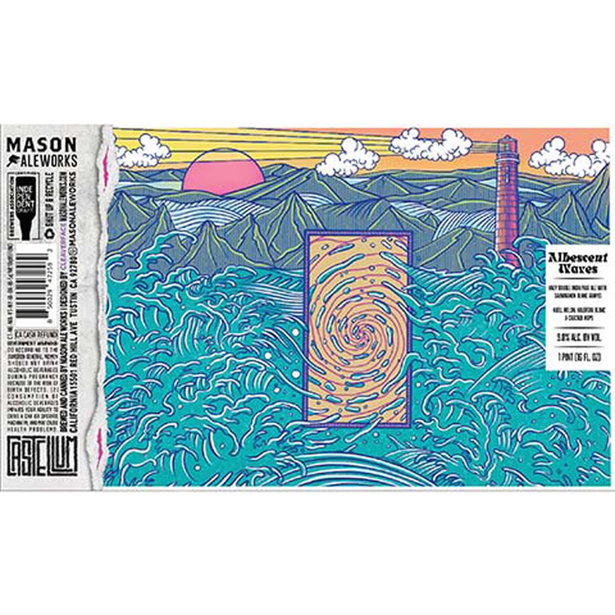 Mason Ale Works Albescent Waves Hazy DIPA - 16OZ SINGLE CAN
