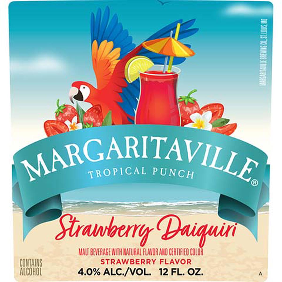 Margaritaville Tropical Punch Strawberry Daiquiri - 12OZ SINGLE BTL