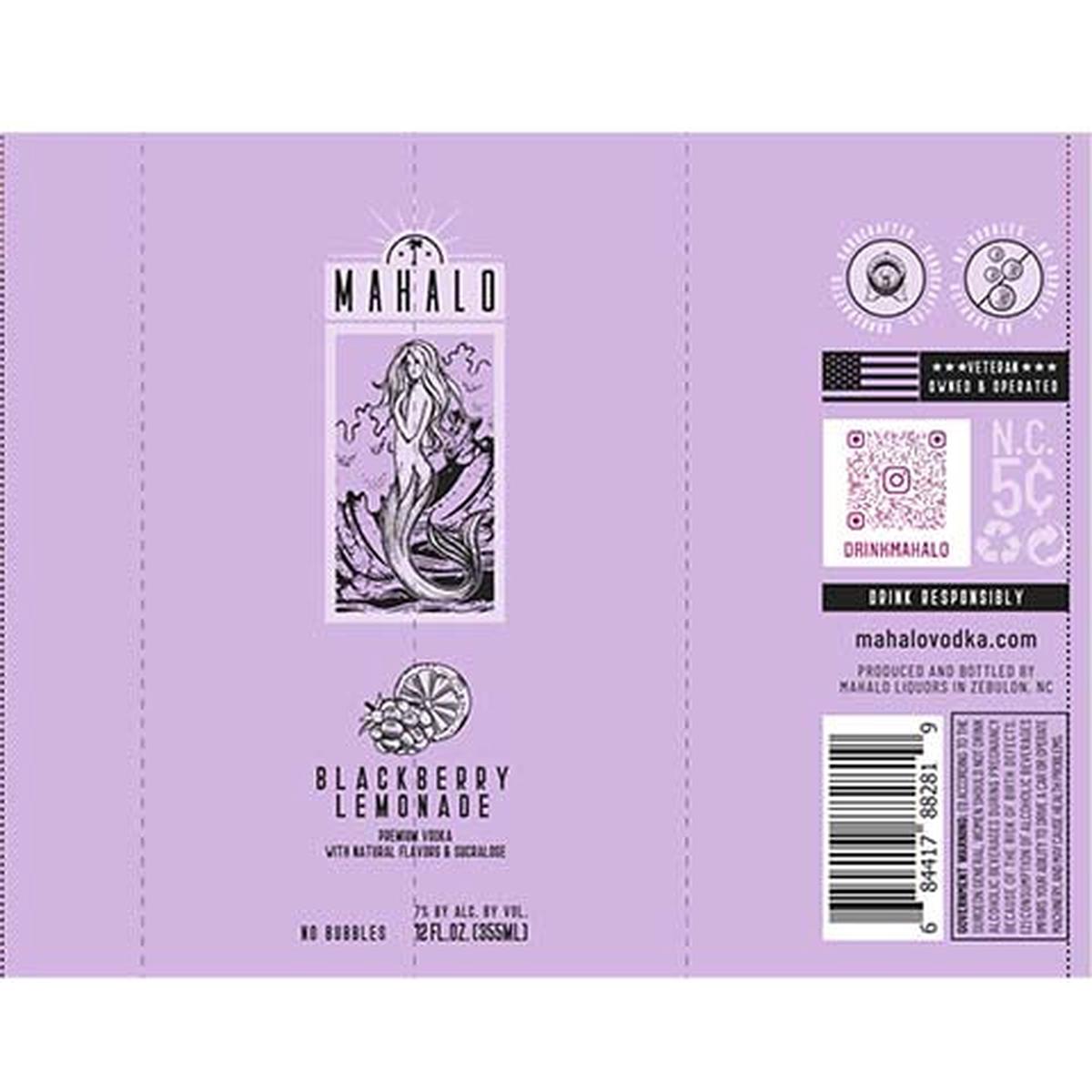 Mahalo Blackberry Lemonade - 12OZ SINGLE BTL