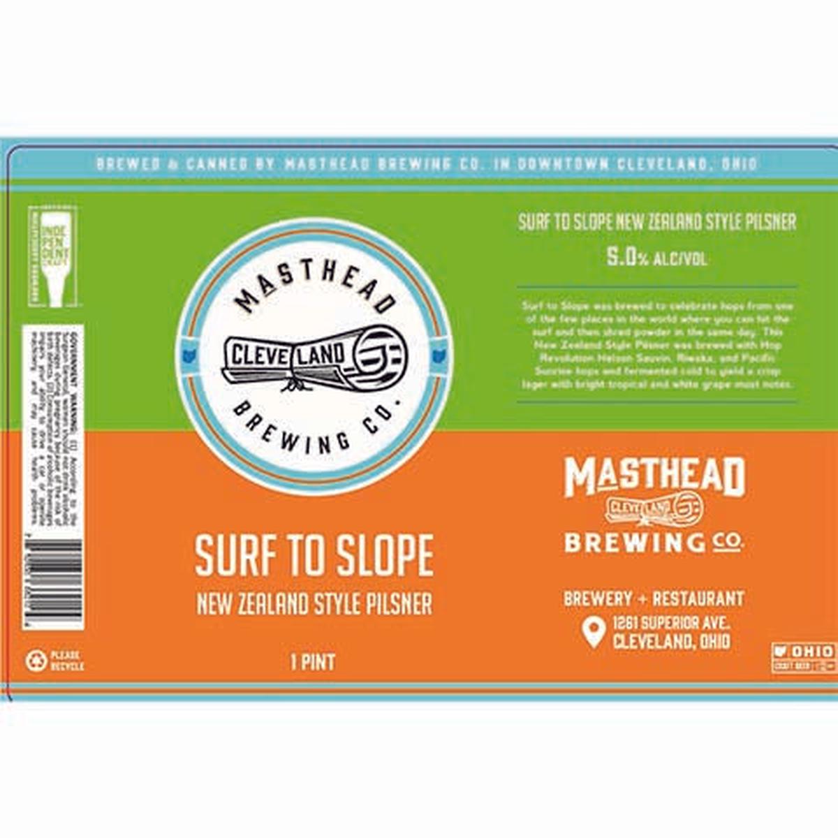 Masthead Surf To Slope Pilsner - 16OZ SINGLE CAN