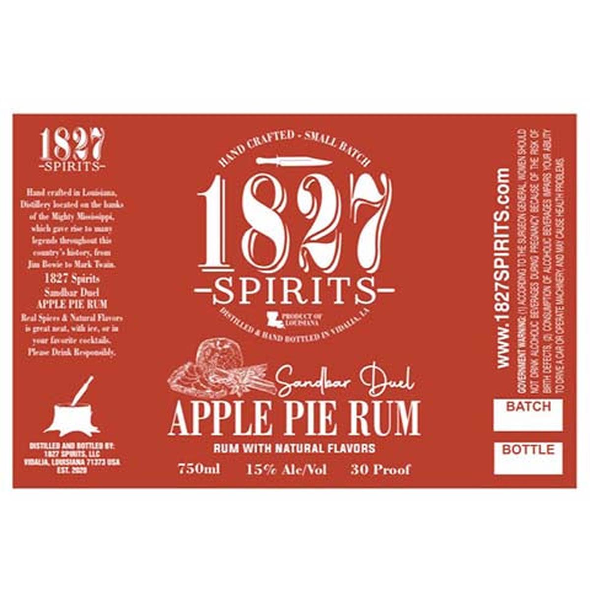 1827 Spirits Sandbar Duel Apple Pie Rum - 750ML BTL