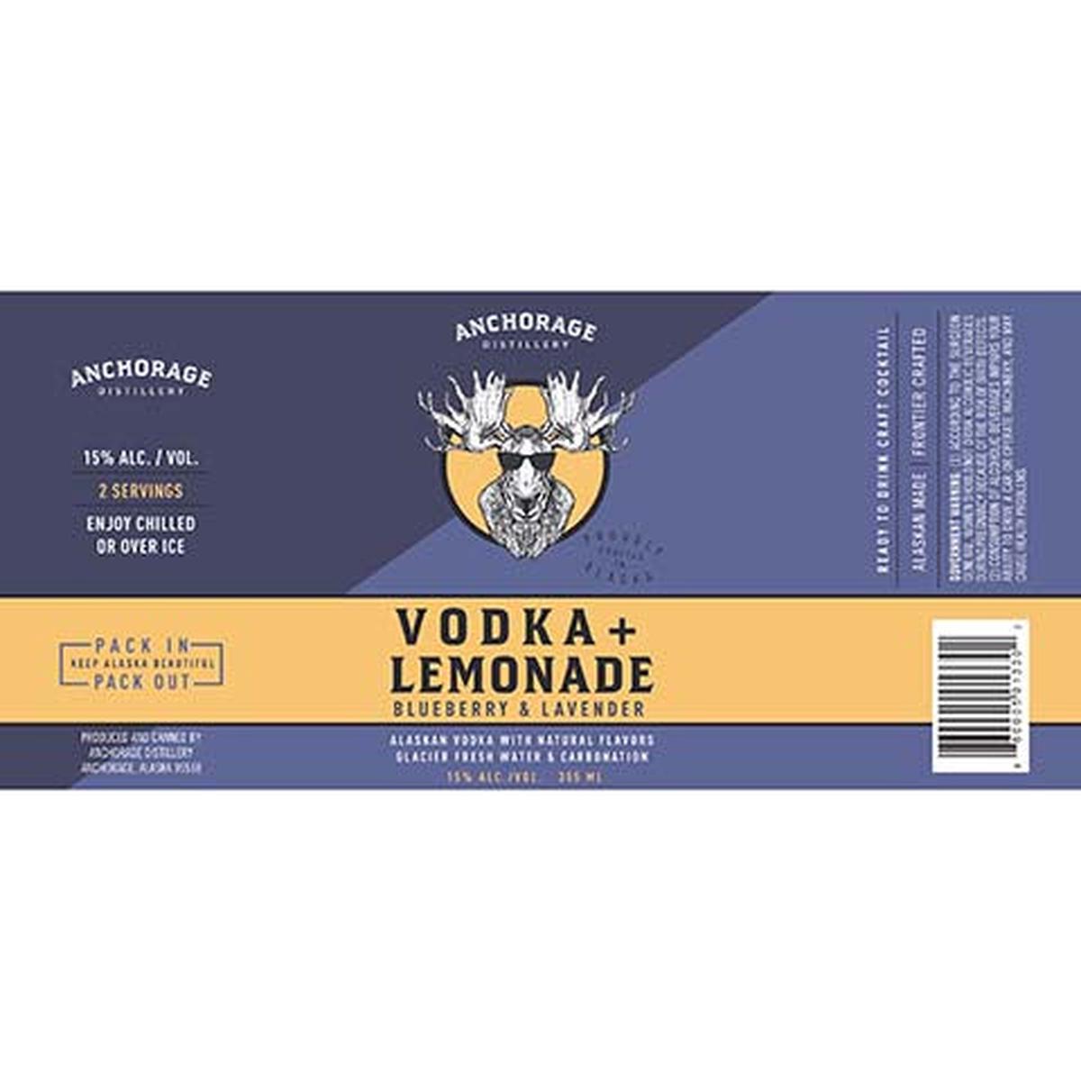 Anchorage Blueberry & Lavender Vodka+Lemonade - 355ML CAN