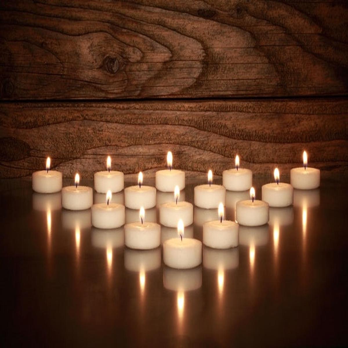 Tealights and teak