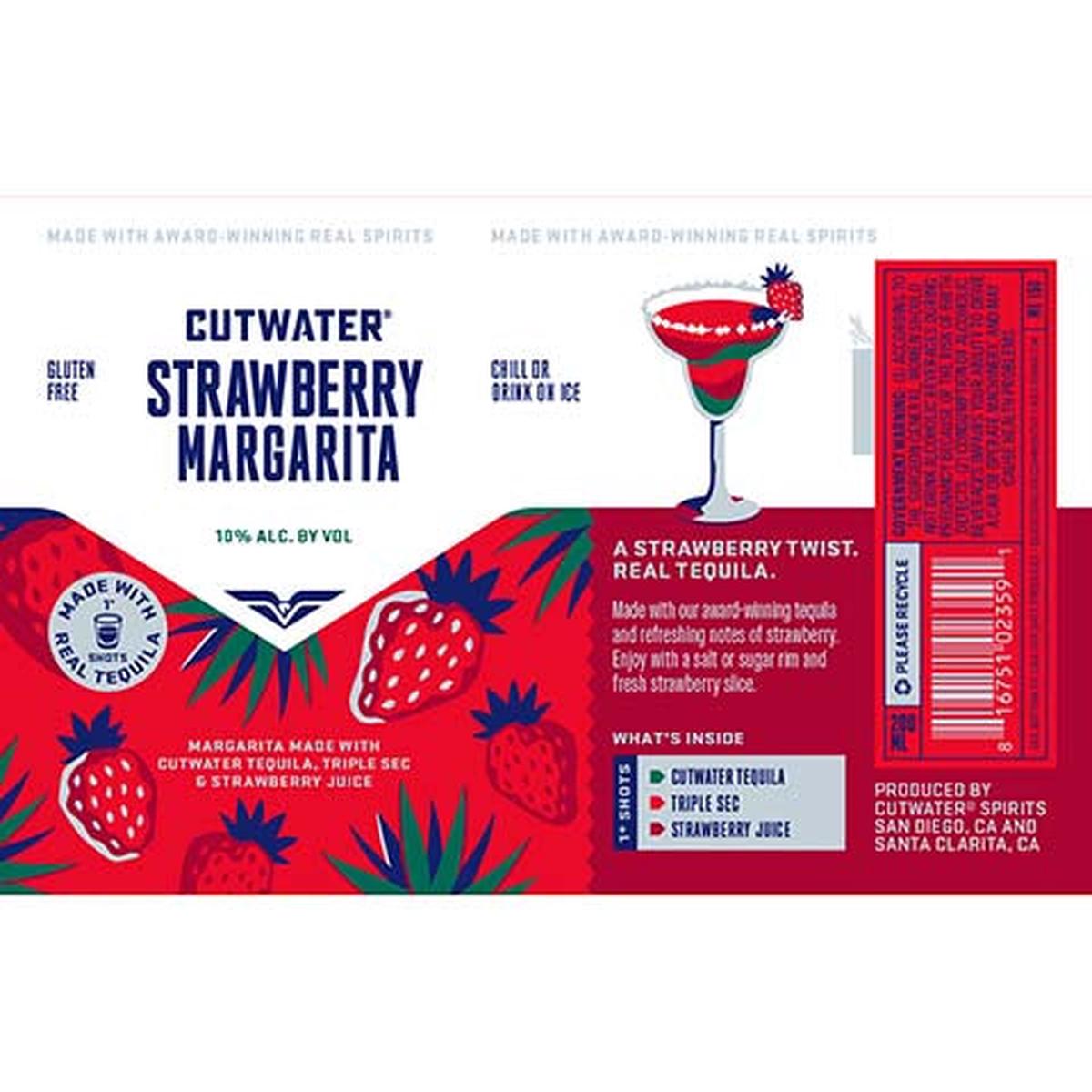 Cutwater Strawberry Margarita - 200ML CAN
