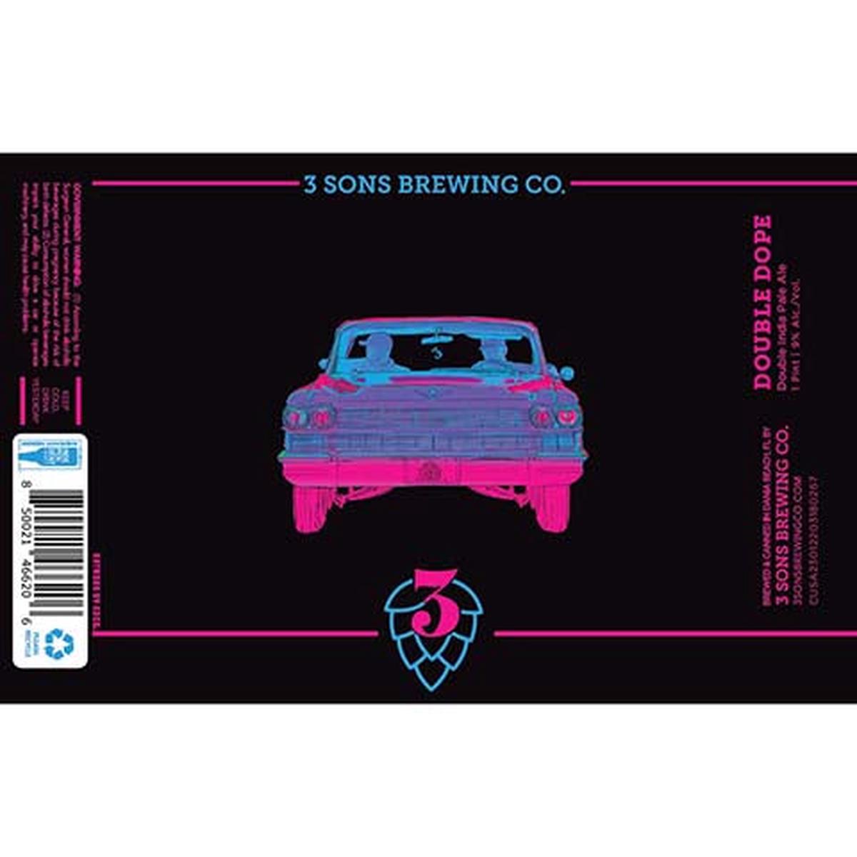 3 Sons Double Dope DIPA - 16OZ SINGLE CAN
