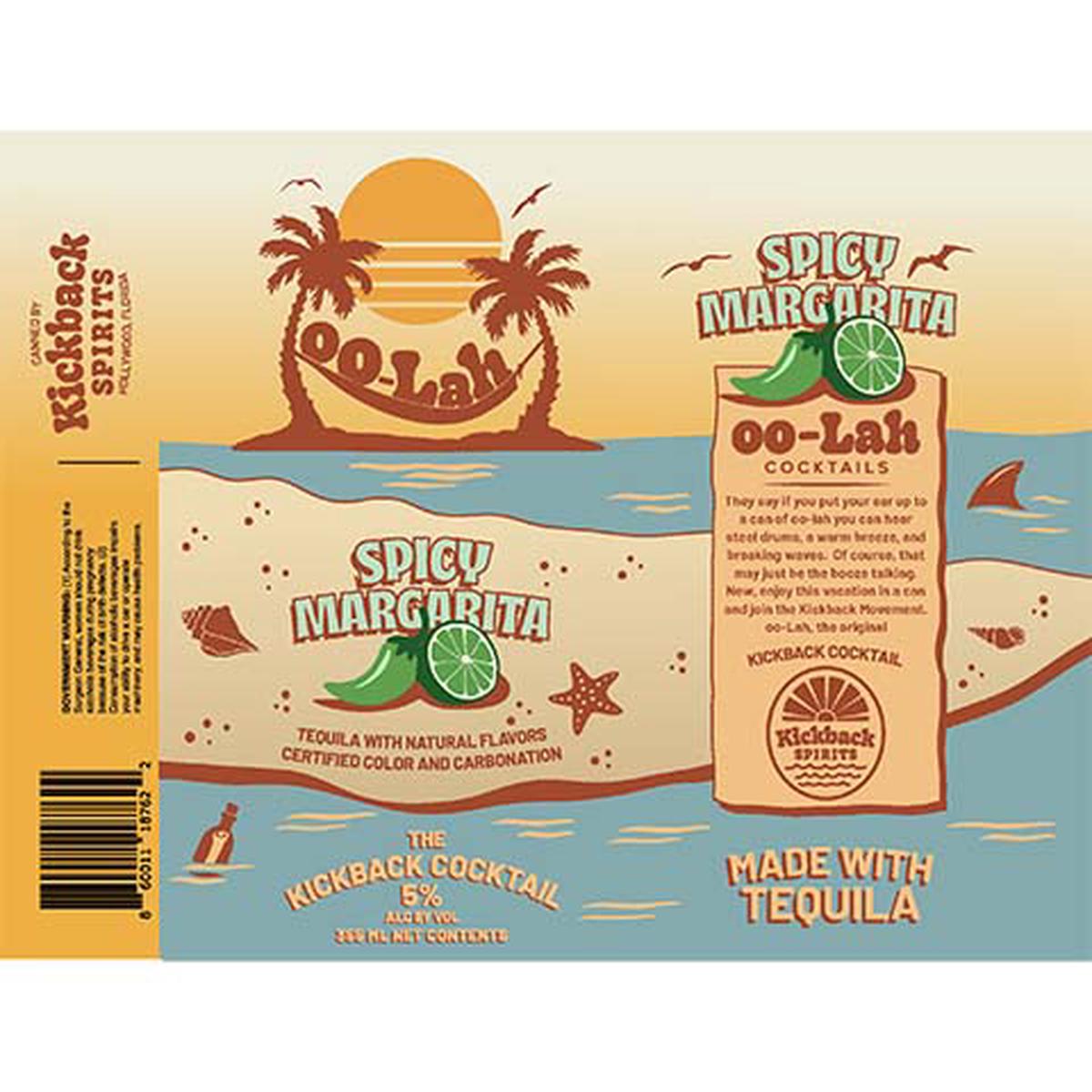 Kickback Ooh-Lah Spicy Margarita - 12OZ SINGLE CAN