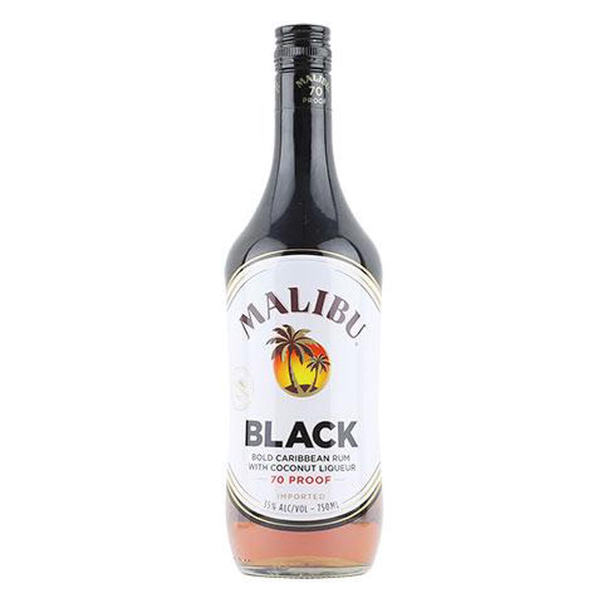 Malibu Black Bold Caribbean Rum - 750ML BTL