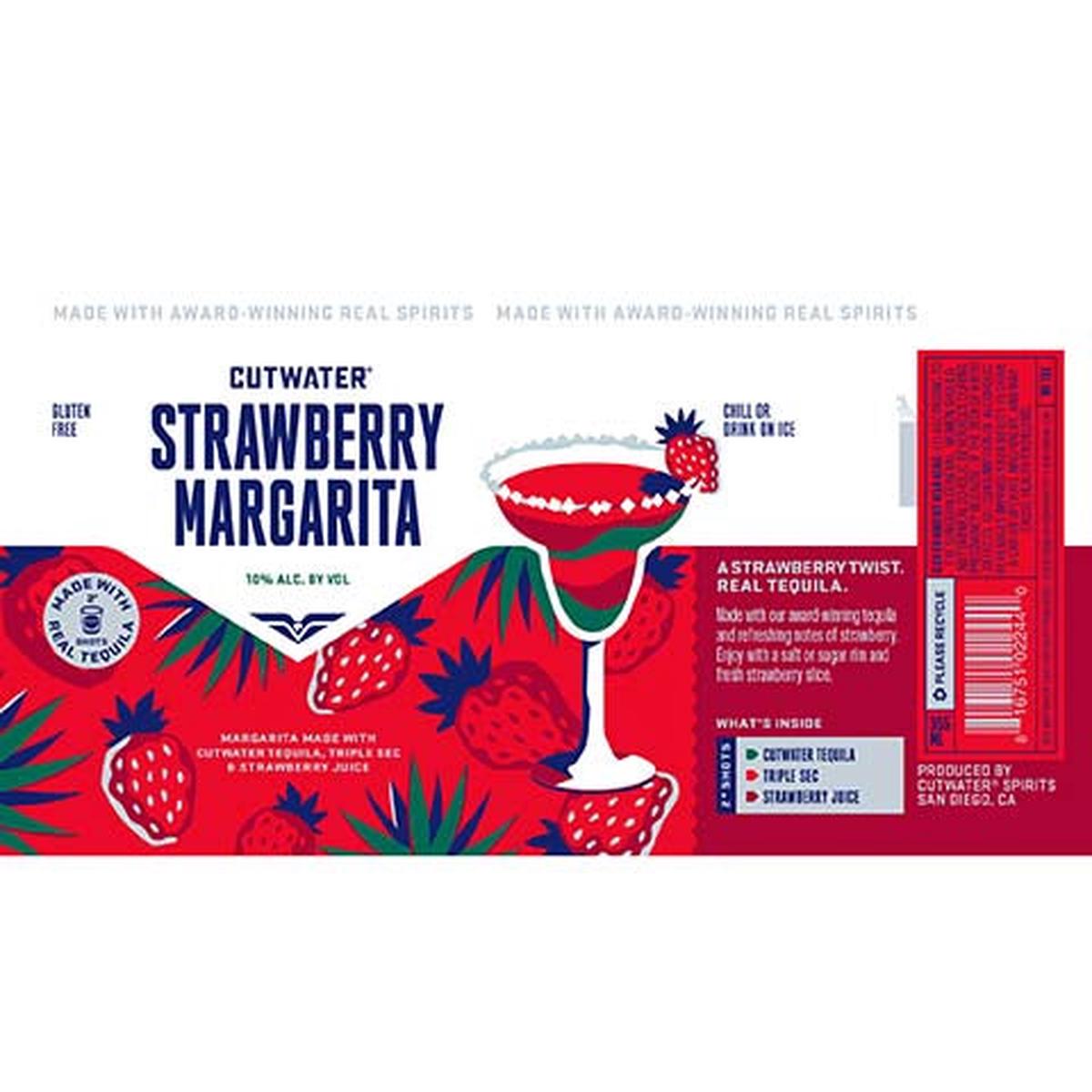Cutwater Strawberry Margarita - 355ML CAN