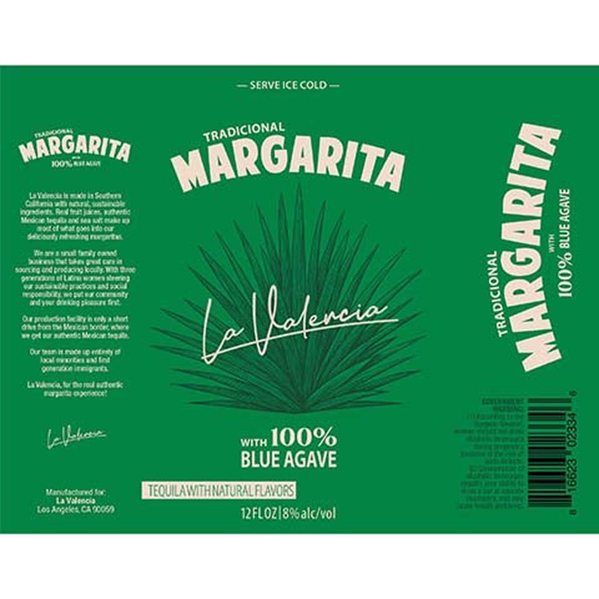 La Valencia Tradicional Margarita - 12OZ SINGLE CAN