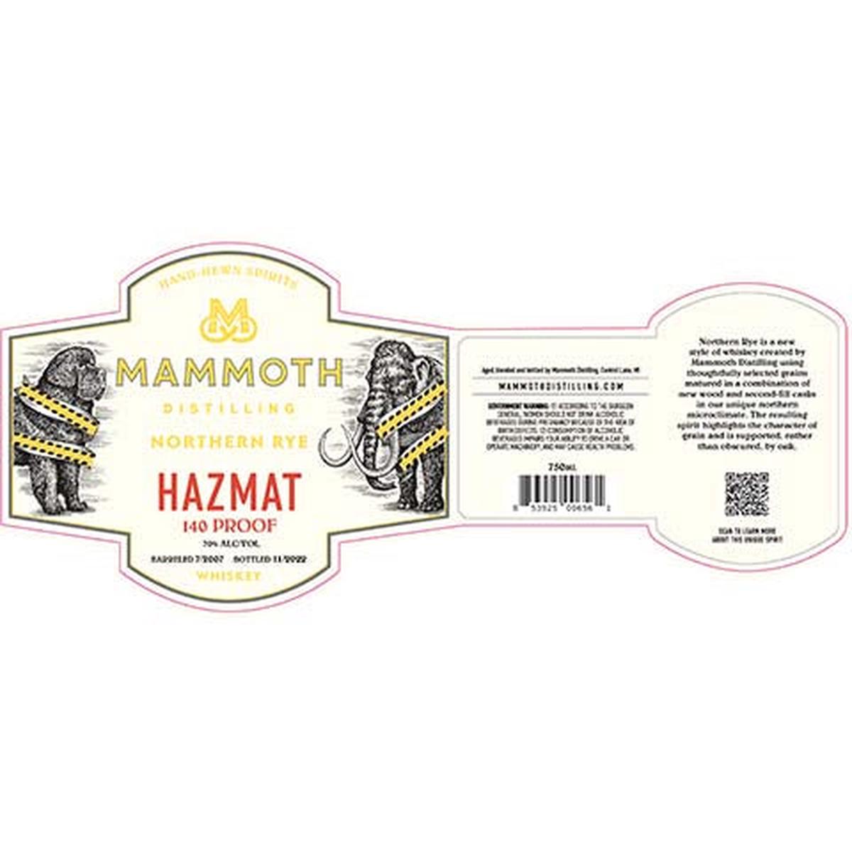 Mammoth Northern Rye Hazmat Whiskey - 750ML BTL