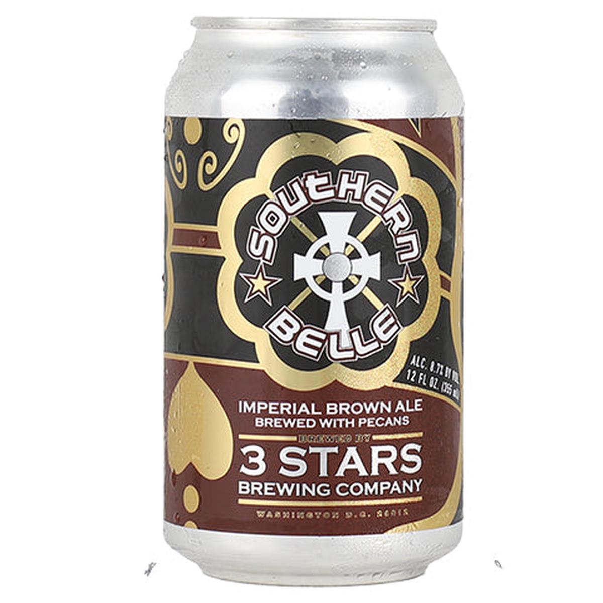 3 Stars Southern Belle Imperial Brown Ale - 12OZ SINGLE CAN