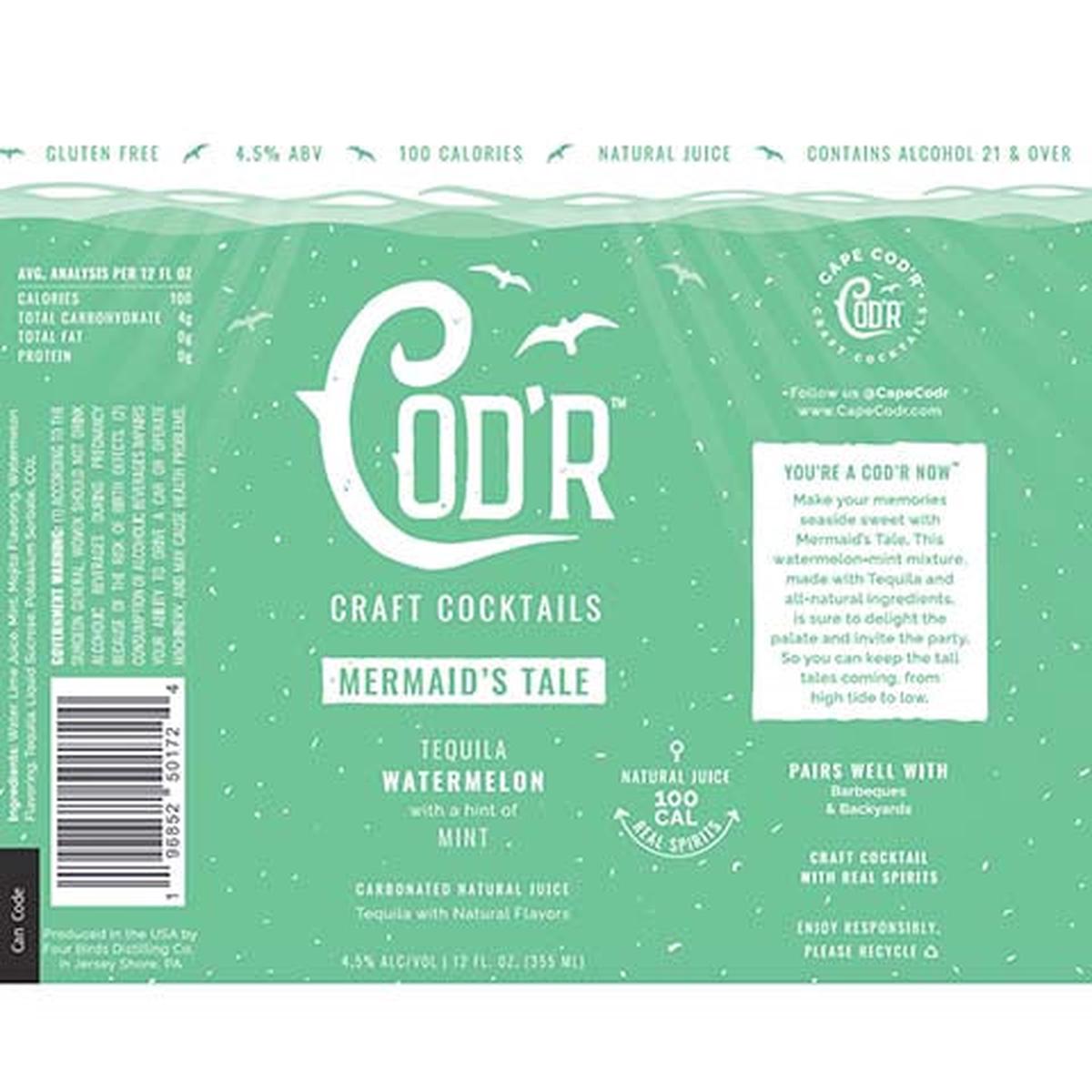Four Birds Cod'r Mermaid's Tale - 12OZ SINGLE CAN