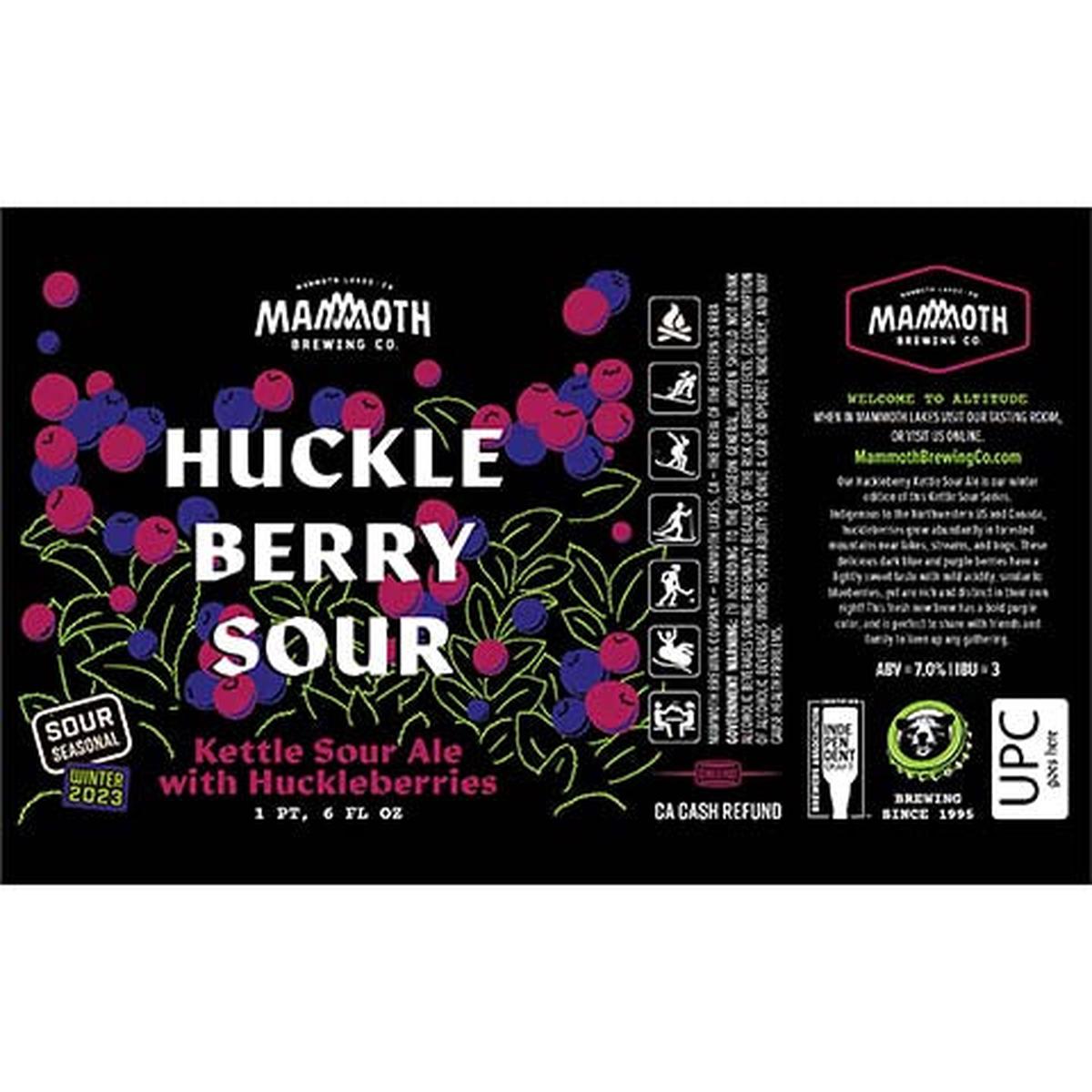 Mammoth Huckle Berry Sour Ale - 22OZ SINGLE BTL