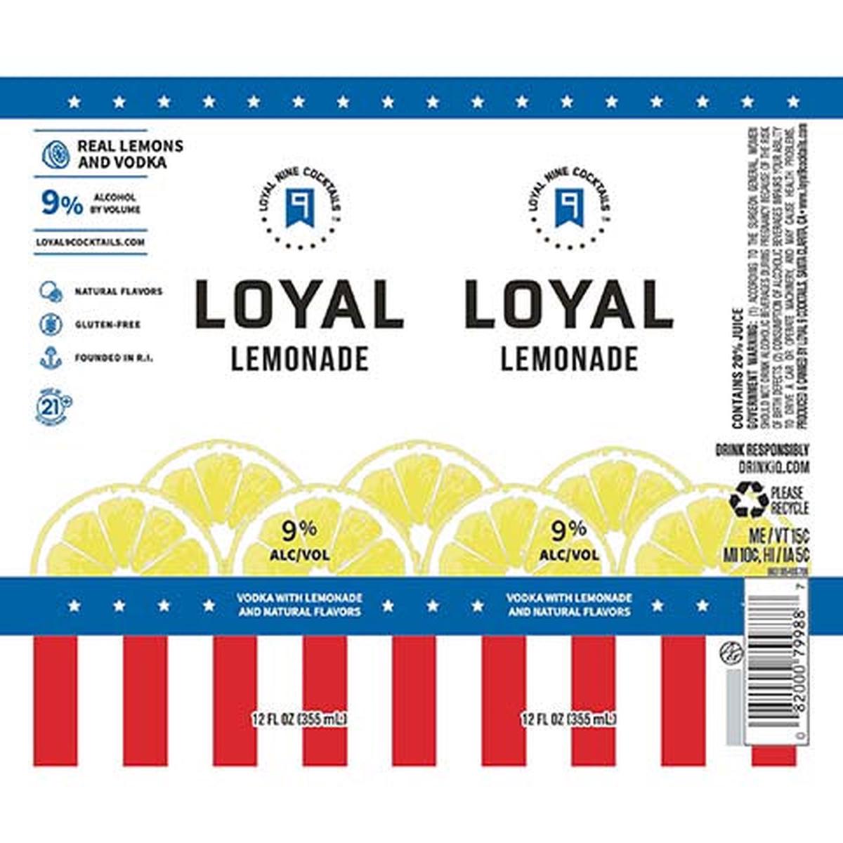 Loyal Nine Loyal Lemonade - 12OZ SINGLE CAN