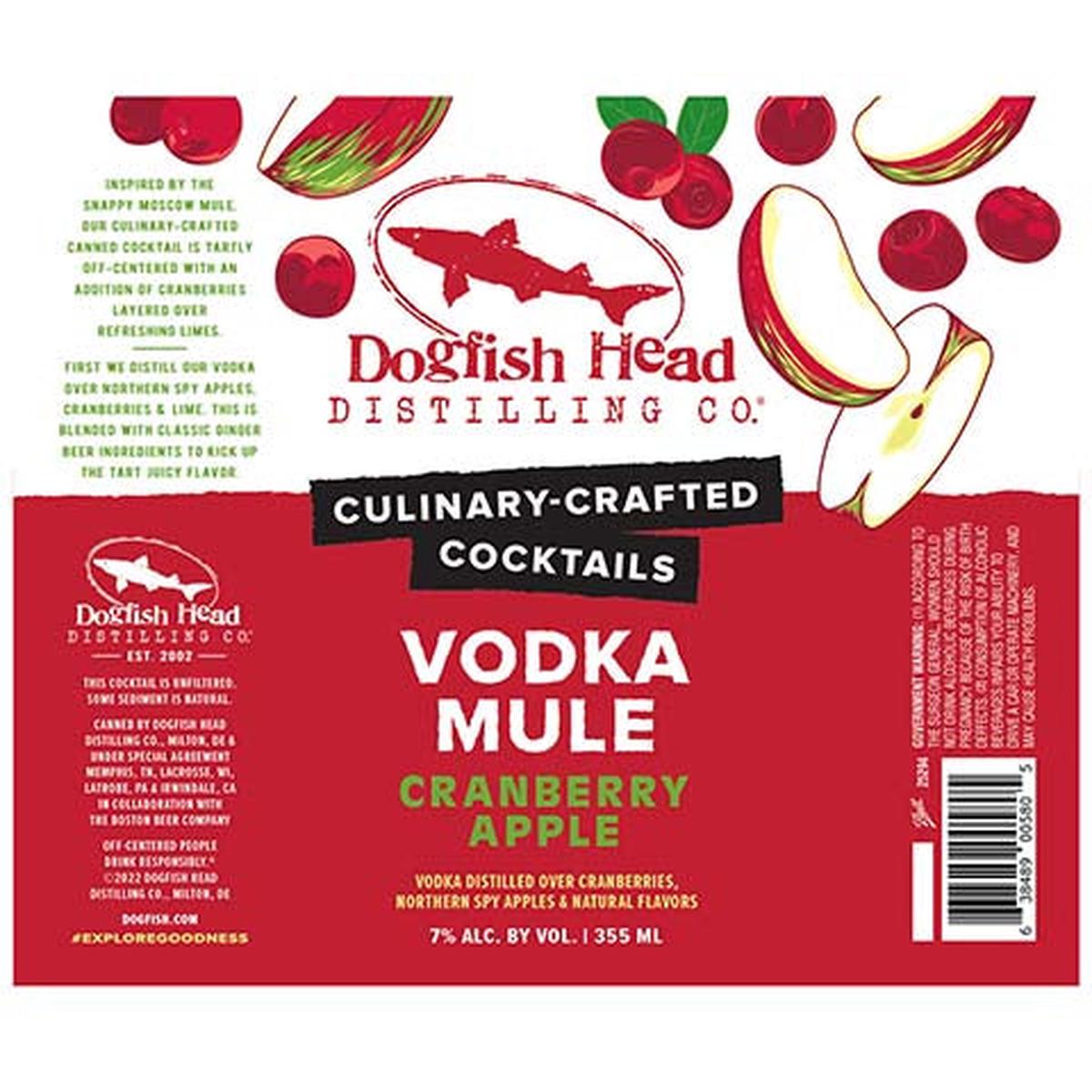 Dogfish Head Vodka Mule Cranberry Apple - 355ML CAN