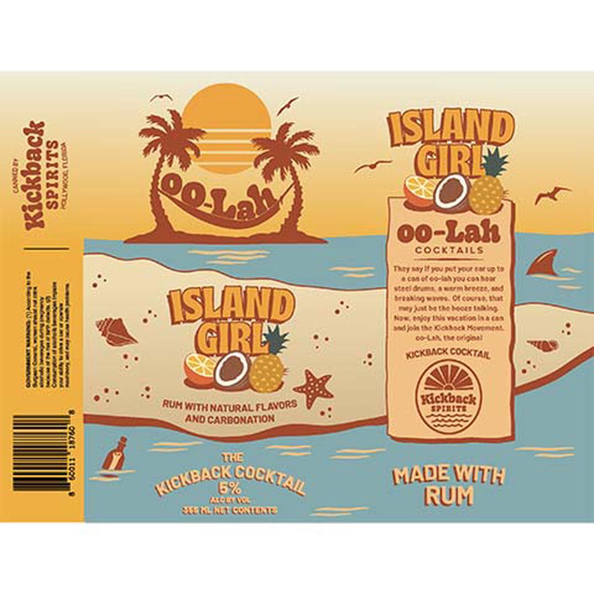 Kickback Ooh-Lah Island Girl - 12OZ SINGLE CAN