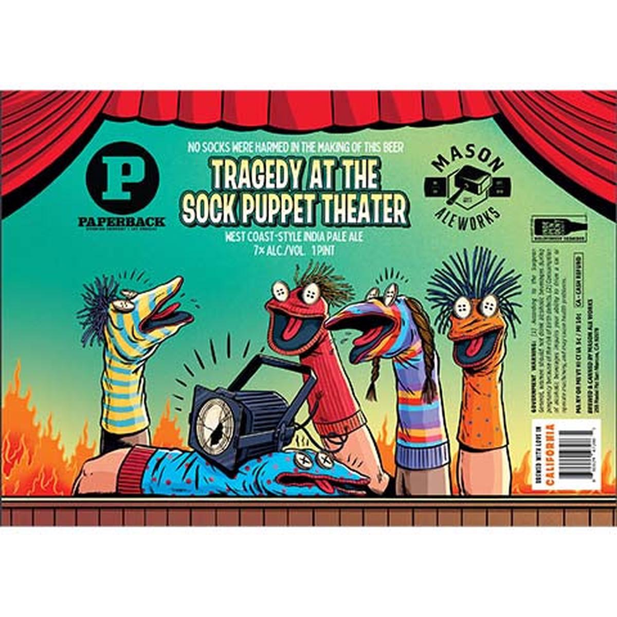 Mason Aleworks Tragedy At The Sock Puppet Theater IPA - 16OZ SINGLE CAN