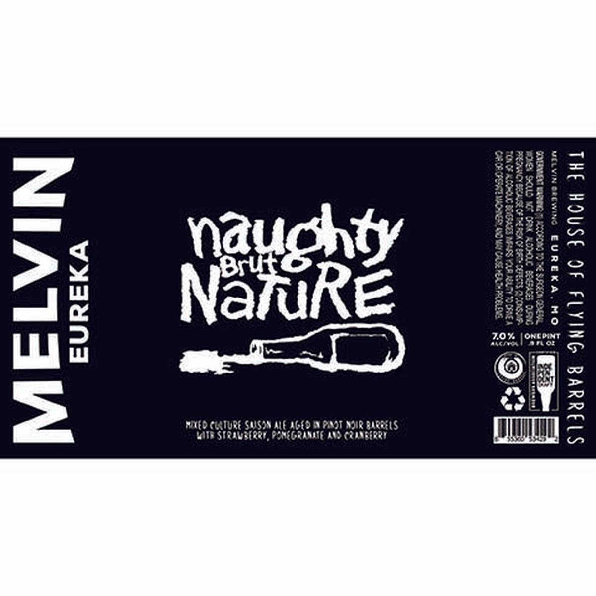 Melvin Naughty Brut Nature Mixed Culture Saison Ale - 16OZ SINGLE CAN