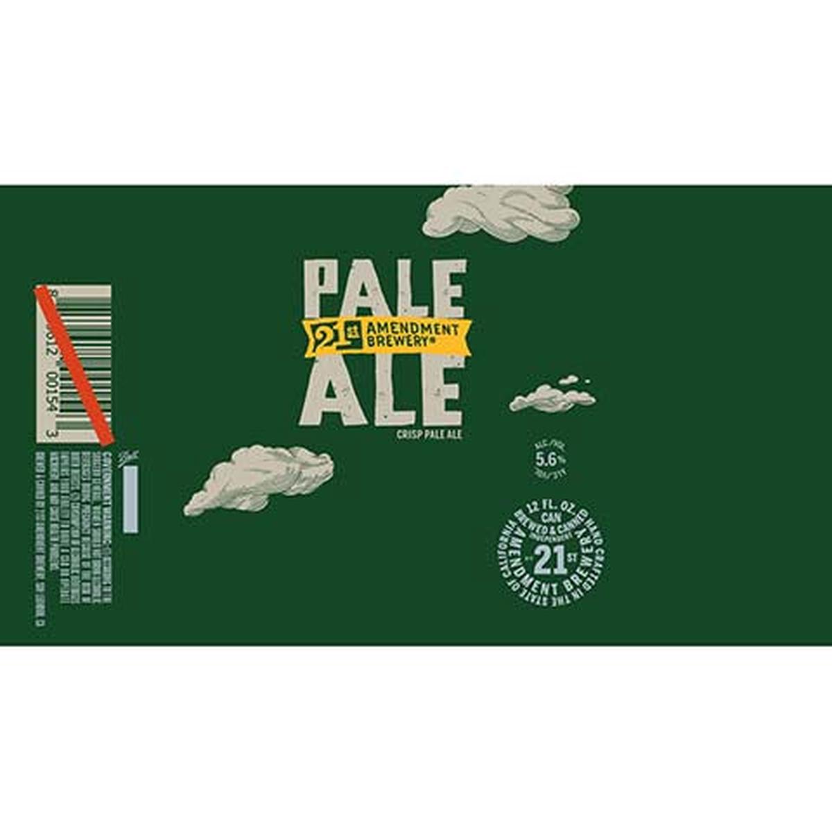 21st Amendment Pale Ale - 12OZ SINGLE CAN
