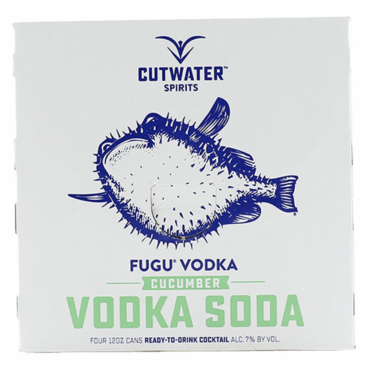 Cutwater Fugu Cucumber Vodka Soda - 4PK 12OZ CAN