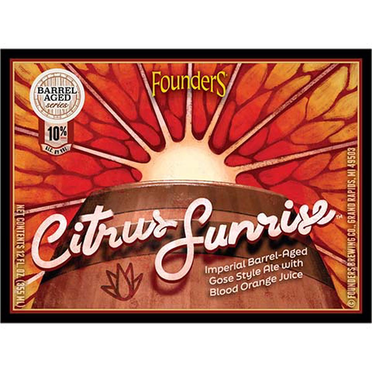 Founders Citrus Sunrise Sour - 12OZ BTL