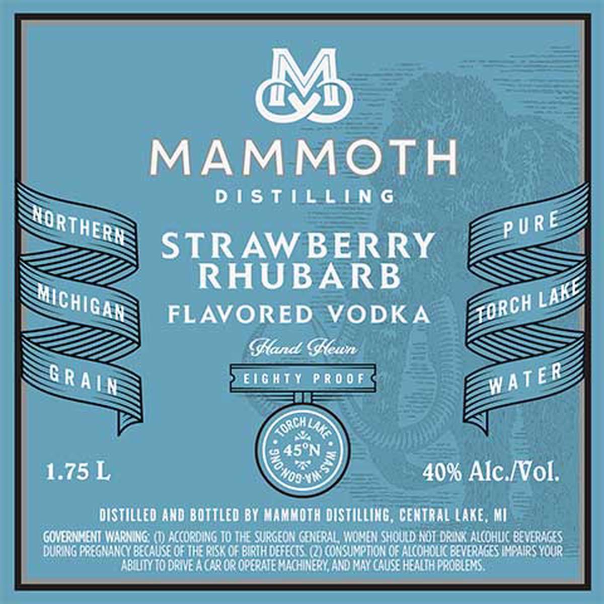 Mammoth Strawberry Rhubarb Flavored Vodka - 1.75L BTL