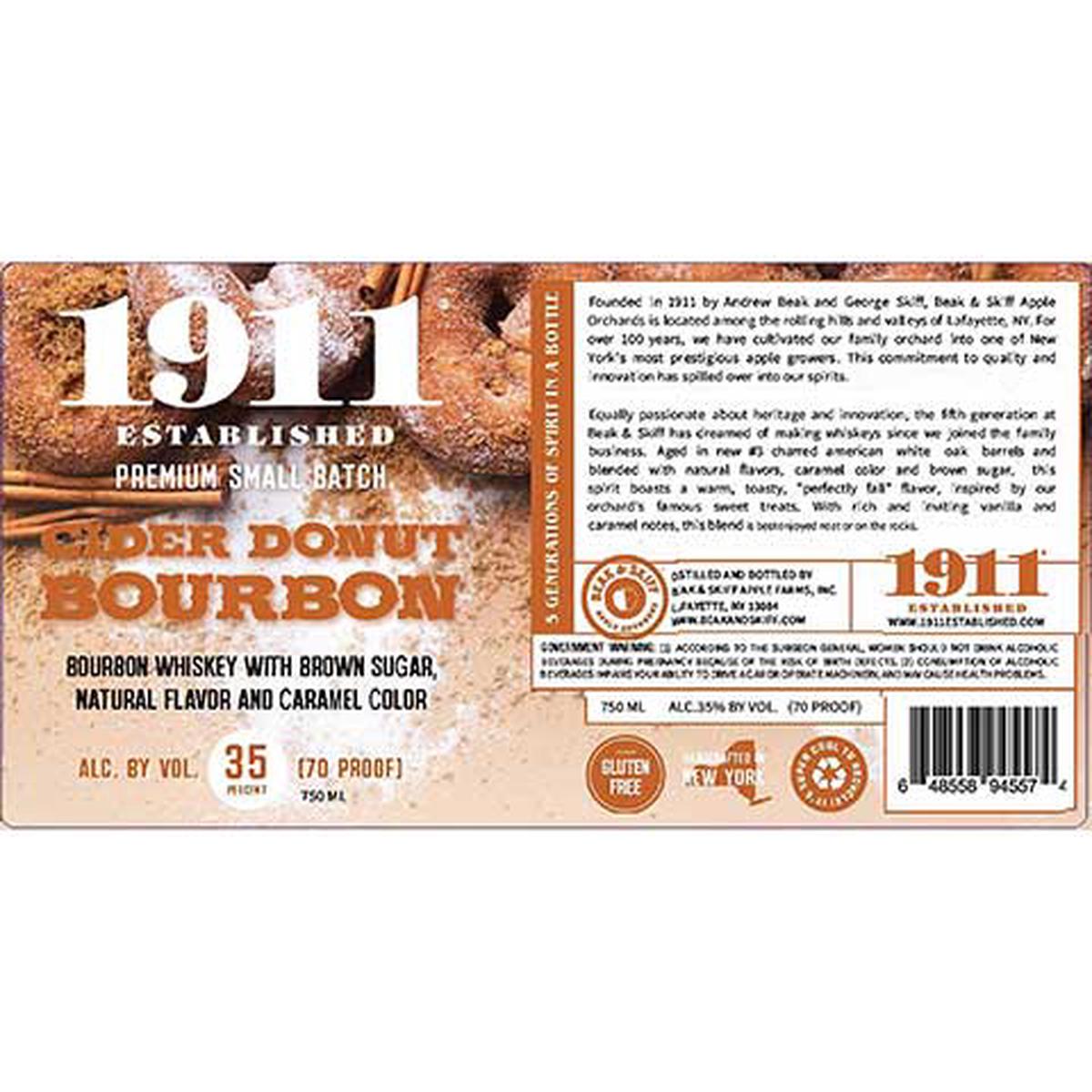 1911 Established Cider Donut Bourbon Whiskey - 750ML BTL