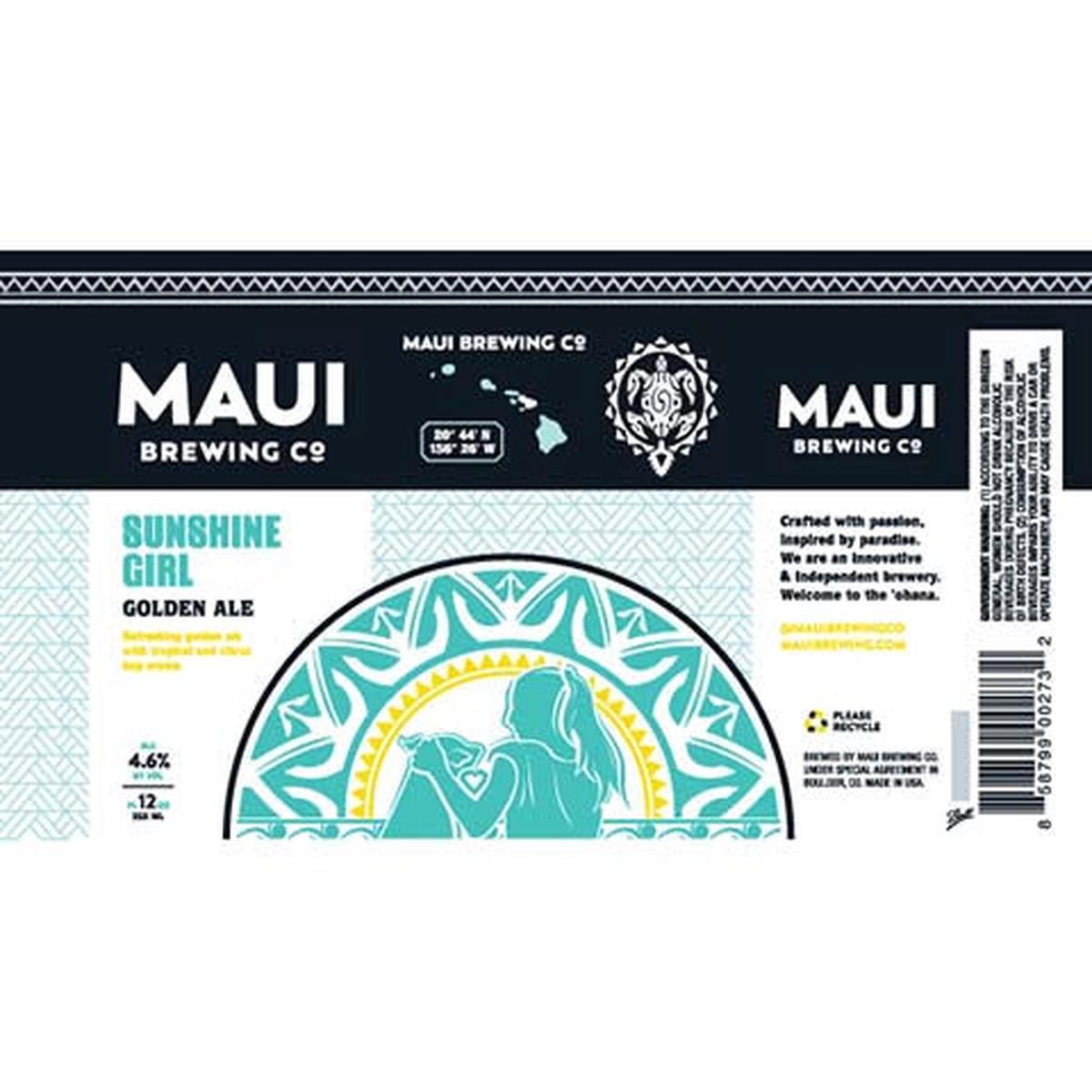 Maui Sunshine Girl Golden Ale - 12OZ SINGLE CAN