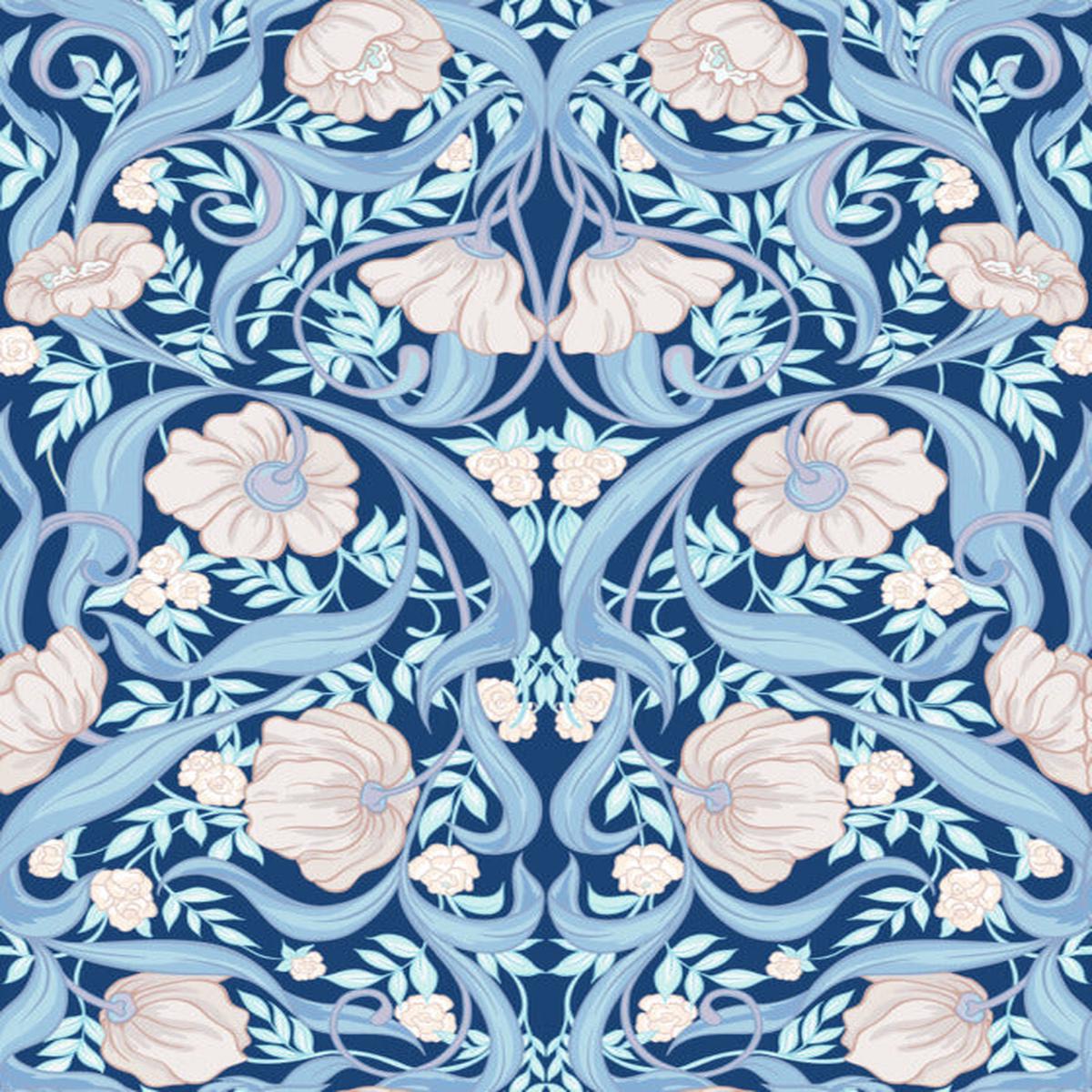 Nouveau in blue