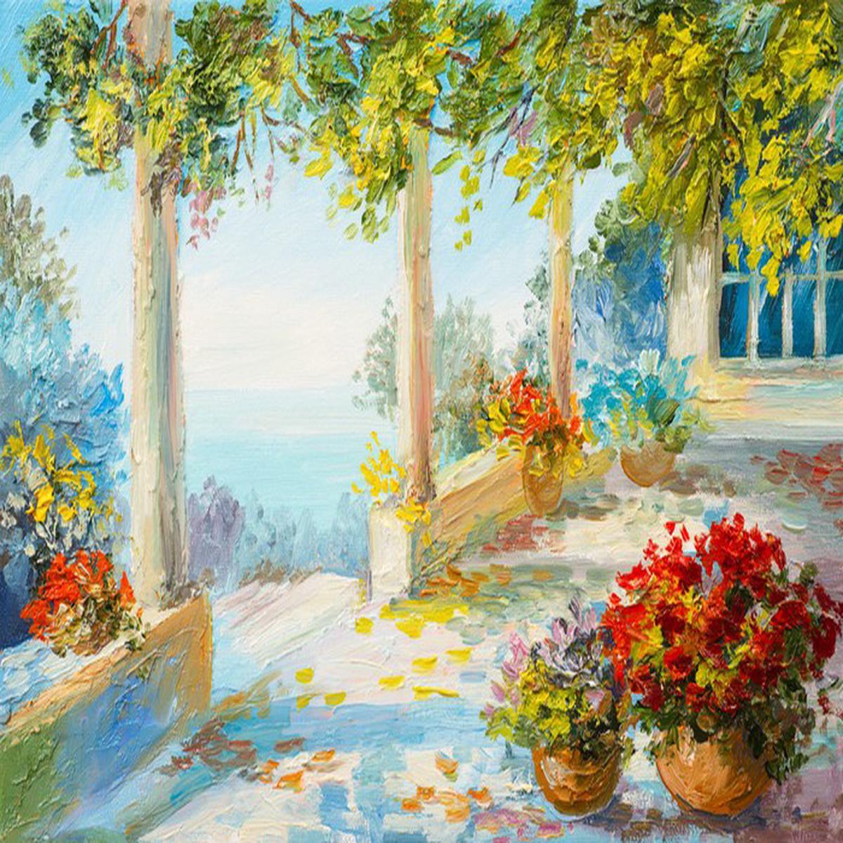 Terrace near the sea