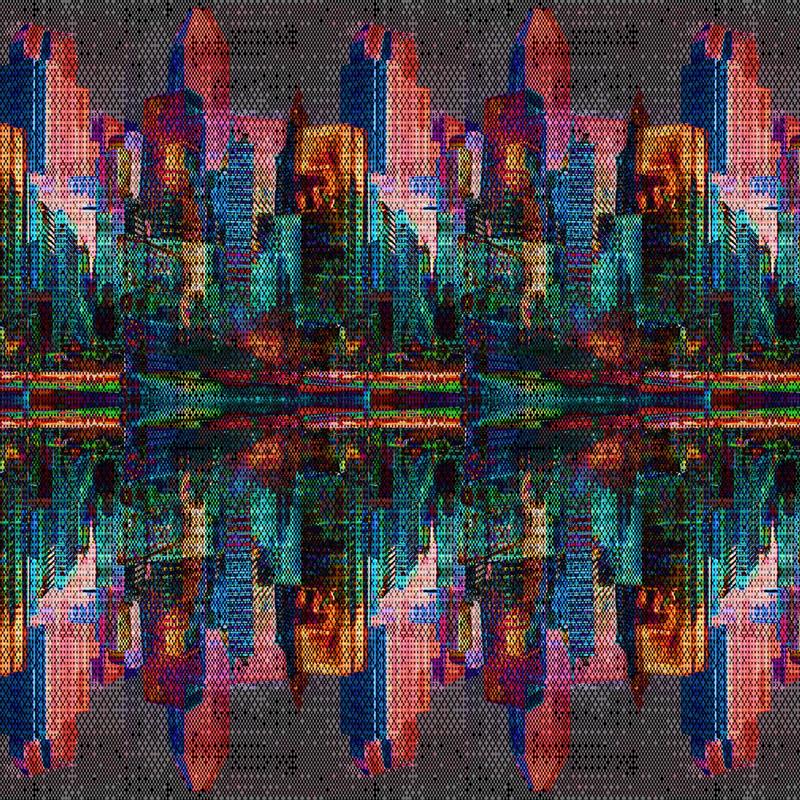 Concrete Jungle A Hoffman Spectrum Print Light Bright    V5321H-667 Cotton Woven Fabric