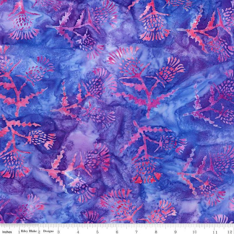 Fabric Riley Blake Wisteria Skye Touch of Celtic Expressions Batiks by the Quarter Yard BT23267-181
