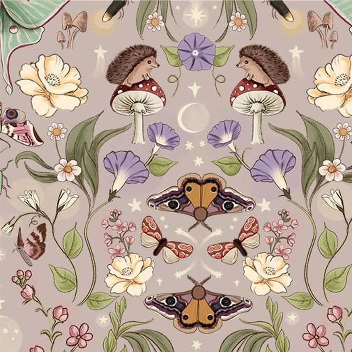 Michael Miller – lunar moths blush