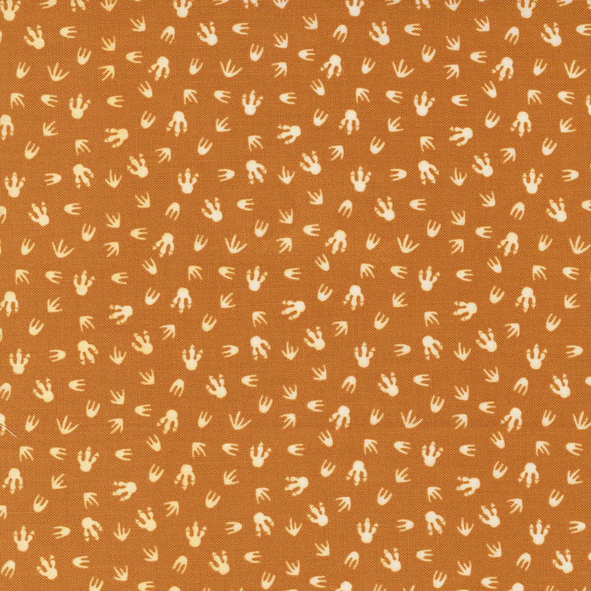 Moda Stomp Stomp Roar Fabric – Dinosaur Footprints Lava 20824 19