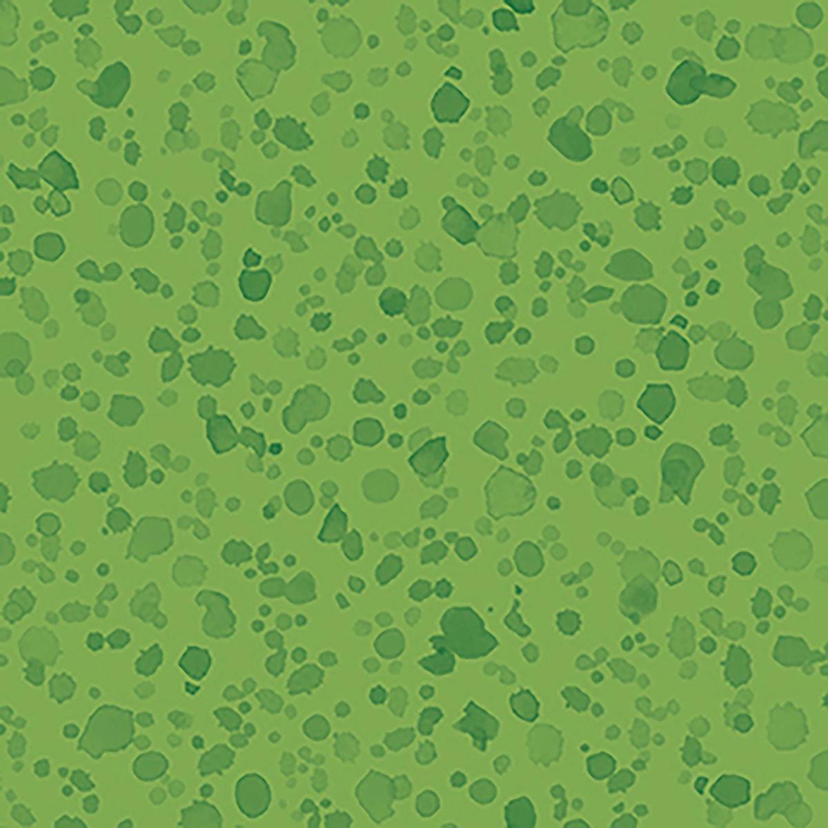 SALE Healing Garden Paint Splash Blender 31358 Green G – – QT Fabrics – Spots Abstract Splatters – Quilting Cotton Fabric